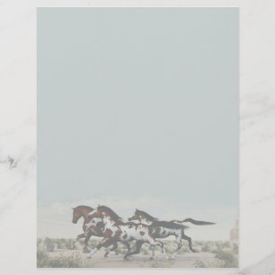 Draai als de wind - galopende verfpaarden