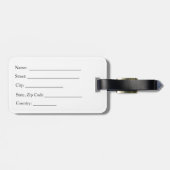 Draai als de wind - galopende verfpaarden bagagelabel (Achterkant horizontaal)