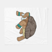 Draai als Runner met Handdoek Fleece Deken (Voorkant (Horizontaal))