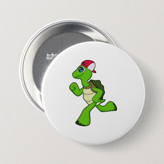 Draai als Runner met Pet Ronde Button 7,6 Cm (Voorkant /achterkant)