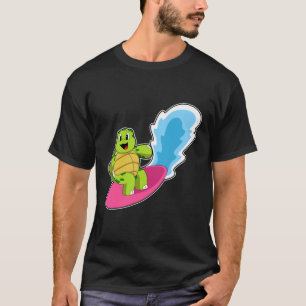 Draai als Surfer met surfplank T-shirt