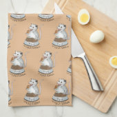 Draai de handdoek van Porch Possum los (Quarter Fold)