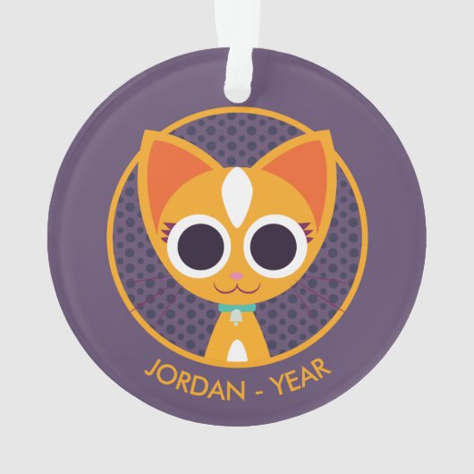 Draai de kat ornament (achterkant)