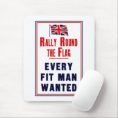 Draai de vlag rond ~ Elk passend Man wilde Muismat (Met muis)