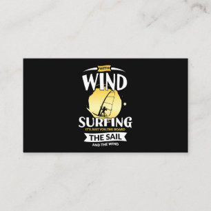 Draai de zeilen en de wind om visitekaartje