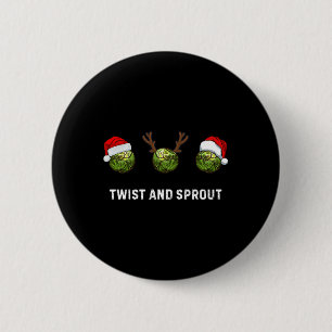 Draai En Kiem Kerst Vader Cadeau Spruitje Ronde Button 5,7 Cm