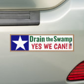 Draai het moeras op. Ja, dat kunnen we. Bumpersticker (Op auto)