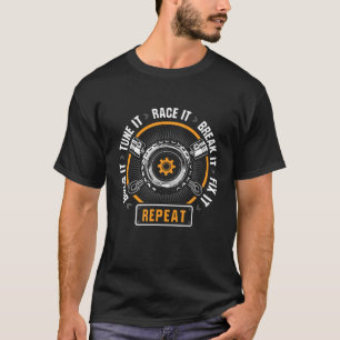 Draai het raster om en maak de auto opnieuw af. t-shirt