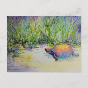 Draai het strand aan briefkaart