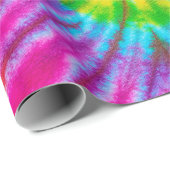 draai kleurig patroon kleurstof abstracte achtergr cadeaupapier (Rol Hoek)