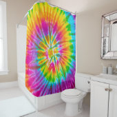 draai kleurig patroon kleurstof abstracte achtergr douchegordijn (In situ)