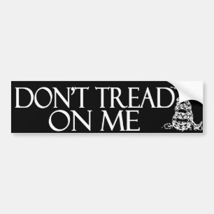 Draai me niet aan!  Gadsden Flag Bumpersticker