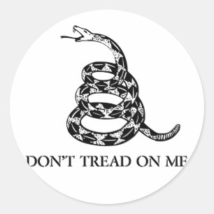 Draai me niet aan Snake Sticker