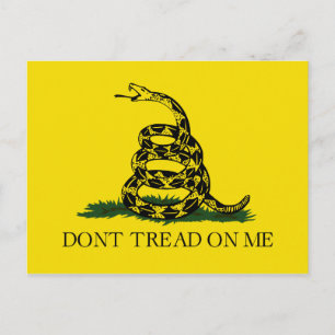Draai me niet op Gadsden vlag Briefkaart