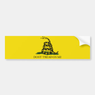 Draai me niet op Gadsden vlag Bumpersticker
