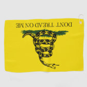 Draai me niet op Gadsden vlag Golfhanddoek (Horizontaal)