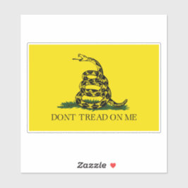 Draai me niet op Gadsden vlag Sticker