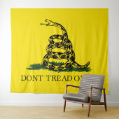 Draai me niet op Gadsden vlag Wandkleed (In Situ (horizontaal))