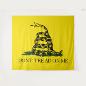 Draai me niet op Gadsden vlag Wandkleed (Voorkant (horizontaal))