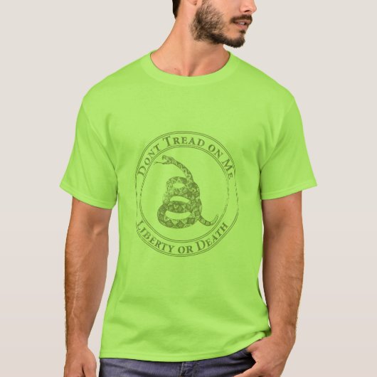 Draai me niet tegen de slang. t-shirt (Voorkant)