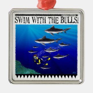 Draai met de stieren metalen ornament