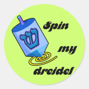 Draai mijn Dreidel Stickers