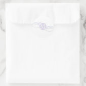Draai monogram M Ronde Sticker (Tas)