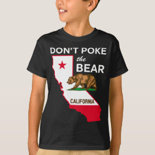 Draai Niet De Beer California Republiek Ontwerp T-shirt