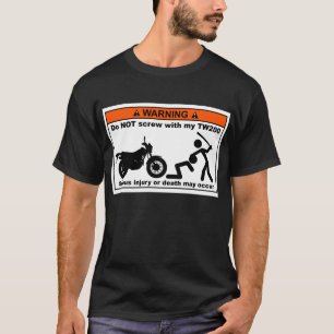 Draai NIET met mijn TW200 Donkere kleuren T-shirt