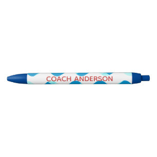 Draai of duik Coach Rood en Blauw Aangepaste pen