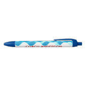 Draai of duik Coach Rood en Blauw Aangepaste pen (Bovenkant)