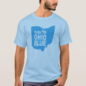 Draai Ohio Blue T-Shirt | Progressieve liberale st (Voorkant)