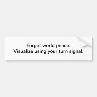 Draai signaal bumpersticker