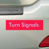 Draai Signalen Bumpersticker (Op auto)