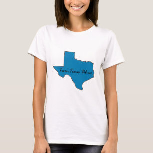 Draai Texas Blue. Democratische Pride T-shirt