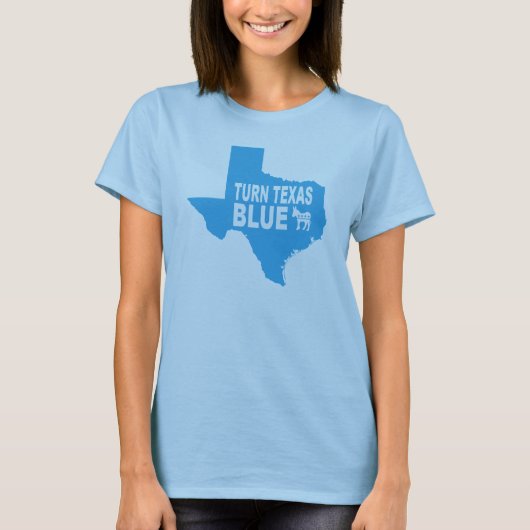 Draai Texas Blue Women's T-Shirt | Repaint-Amerika (Voorkant)
