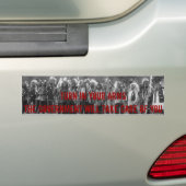 Draai uw armen in - Bumpersticker (Op auto)