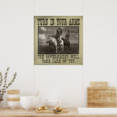 Draai uw armen in poster (Keuken)