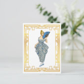  draai van de Mode van de eeuw  Kunst Briefkaart (Staand voorkant)