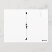  draai van de Mode van de eeuw  Kunst Briefkaart (Achterkant)