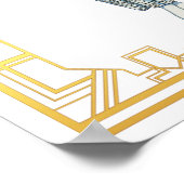 draai van de Mode van de eeuw Kunst Poster (Hoek)