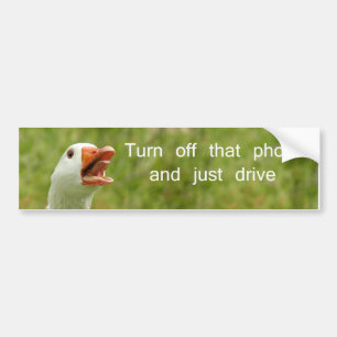 Draai van die telefoon bumpersticker