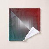 Draai van grijs op blauwgroen Bourgogne Bad Handdoek (Wasdoekje)