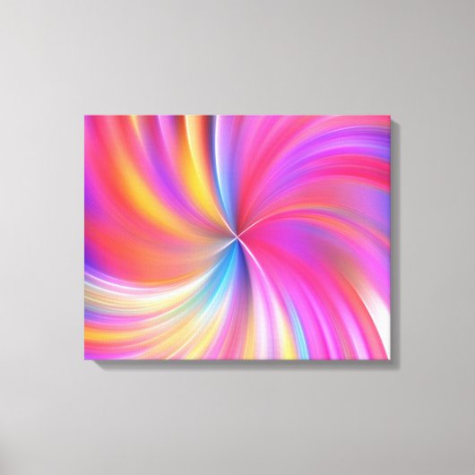 Draai van kleur canvas afdruk (Voorkant)