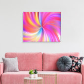 Draai van kleur canvas afdruk (Insitu (Woonkamer))