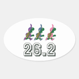 Draaibanken 26.2 ovale sticker