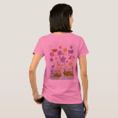 Draaien en bloemen t-shirt (Achterkant volledig)