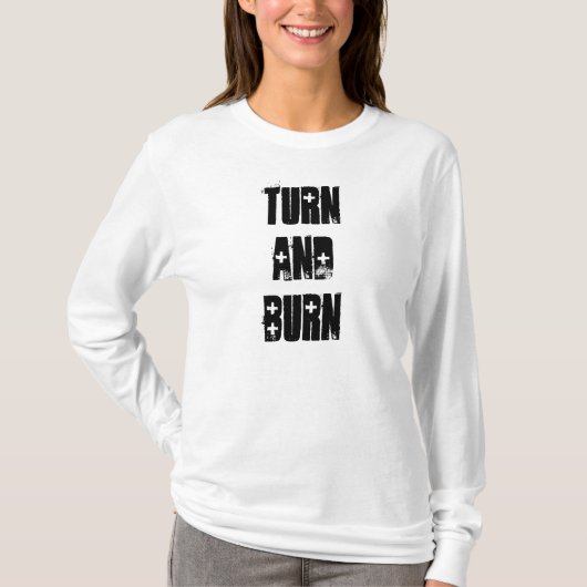 Draaien en branden t-shirt (Voorkant)