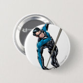 Draaien met touw ronde button 5,7 cm (Voorkant /achterkant)