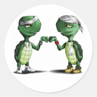 Draaien Ronde Sticker